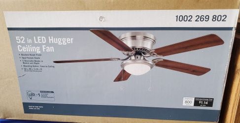52 Inch Hugger Ceiling Fan .