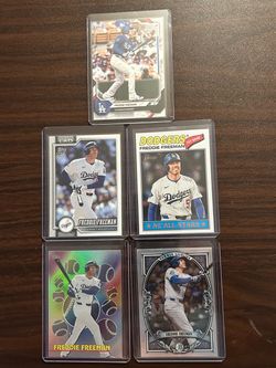 Dodgers Freddie Freeman (5) card lot