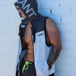 Gym vest hoodie