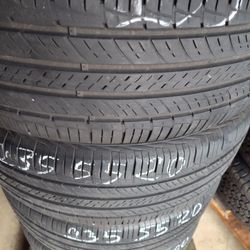 235/55R20  Set  4 Hankook Tires No Wheels 