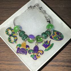 Mardi Gras bracelet
