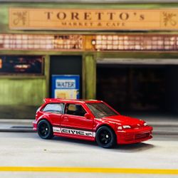 Hot Wheels Civic EF with Rubber Wheels