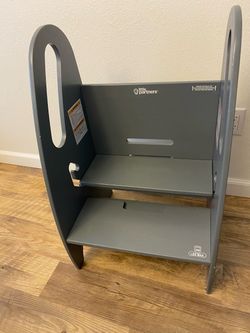 Little Partners 3-in-1 & StepUp step stools in gray