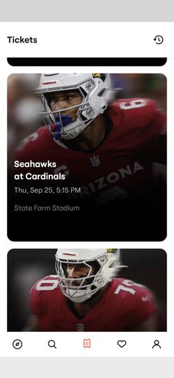 Arizona Cardinals Vs Seattle Seahawks 4 Seats