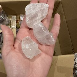 Clear Quartz Crystal rough Raw Chunks Set