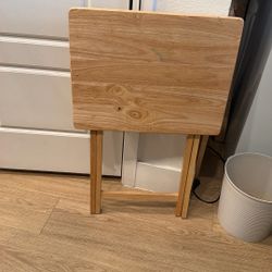 2 Wood Pull Out Tables