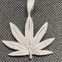 Silver Leaf Pendant