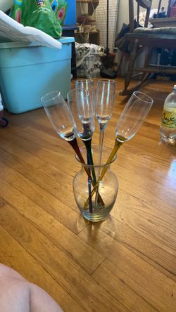 Tulip Champagne Stem Glasses