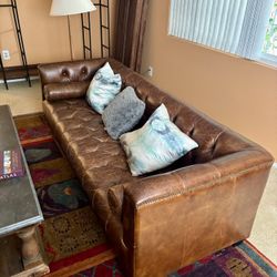 Leather Chesterfield Sofa