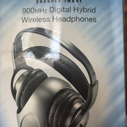 Sharper Image Digital Hybrid Wireless Headphones