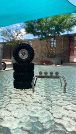Traxxas Trx 4m Mickey Tompson Tires, Wheels, And Roll Bar