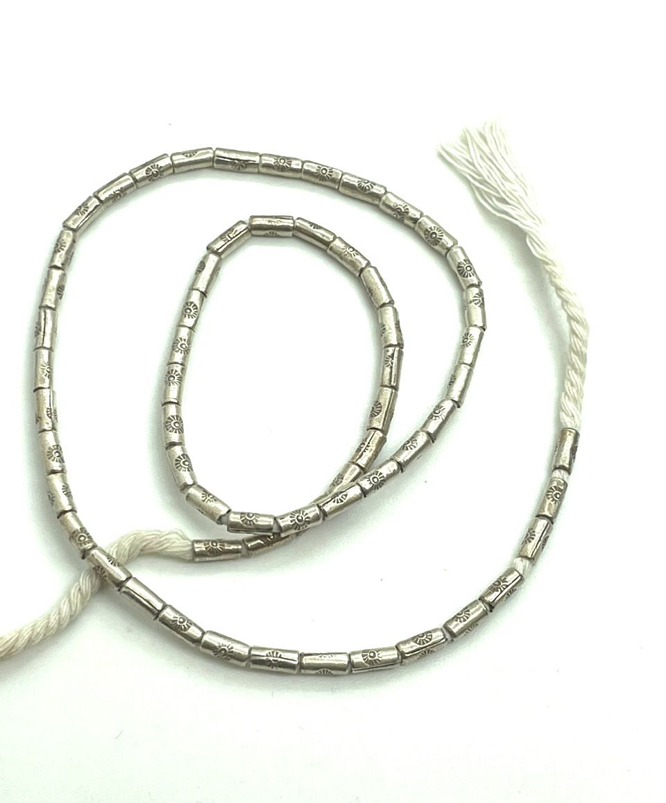 .925 Sterling Silver Sun Tube Beads