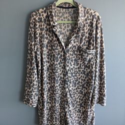  Victoria's Secret leopard pj robe XL