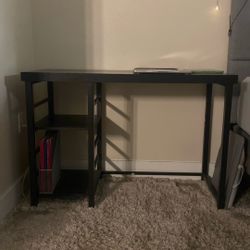 MUST GO BY WEDNESDAY - Black Wood Desk