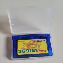 Nintendo Gameboy Advance GBA 369 in 1 game cartridge, w_Pokemon,Tetris,Mario