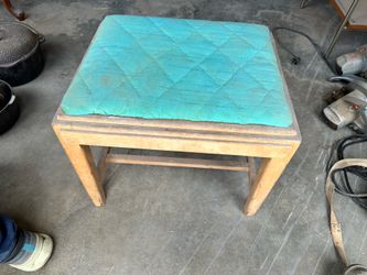 Antique Wooden Vanity Bench