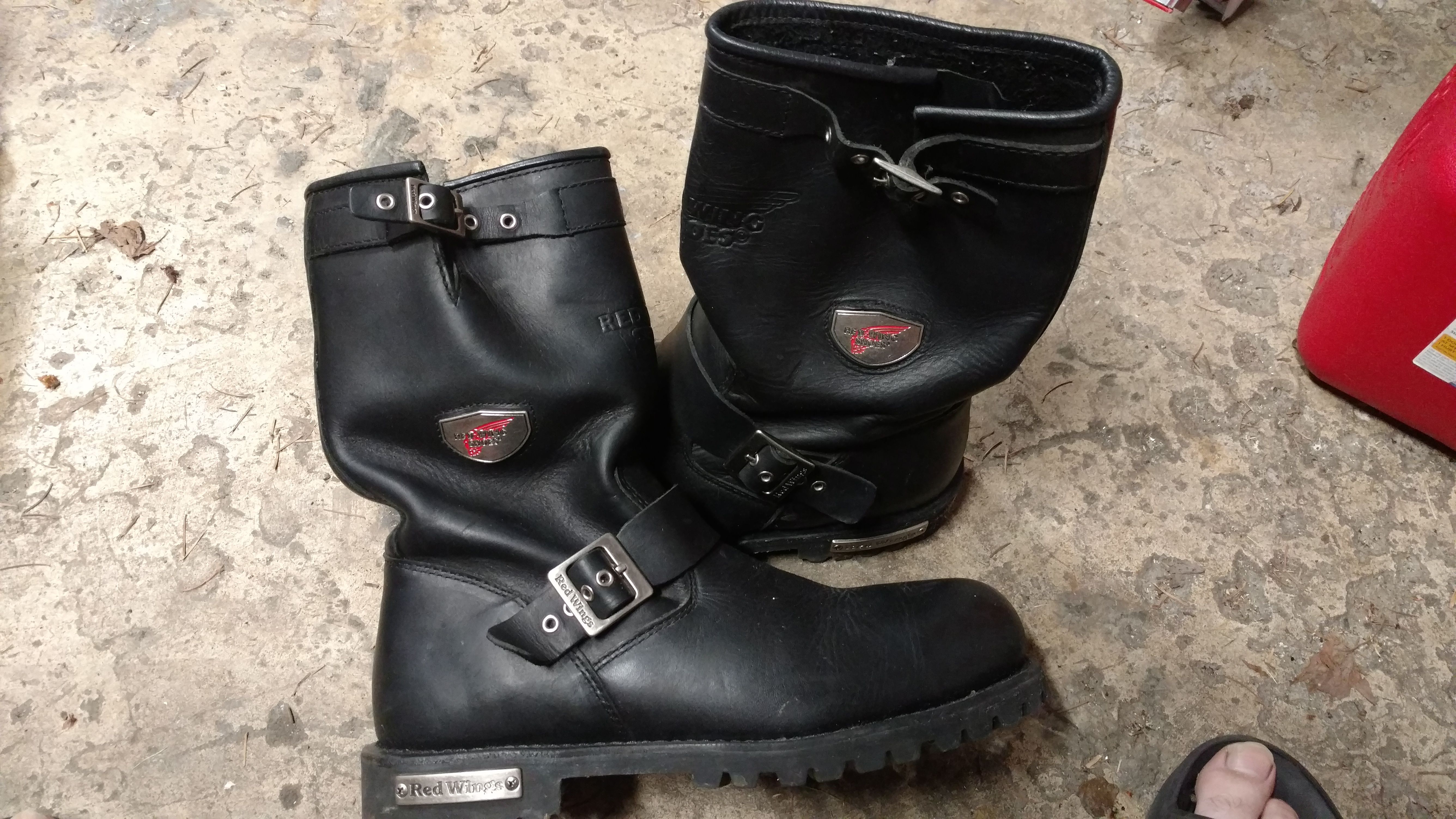 Red Wing 988 men's leather motorcycle boots 11.5