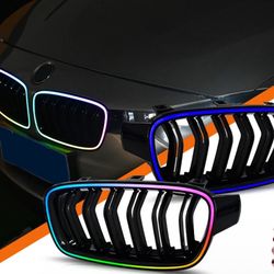 RGB Light LED Front Grille Grill Lights For BMW F30 F31 3-Series Sedan 2013-2018
