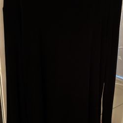 Black 2 Piece Sheer Shirt Set