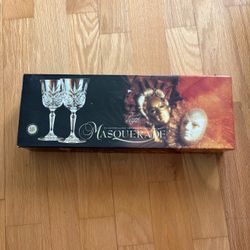 Cristal d'Arques Masquerade 24% lead crystal liqueur/cordial glasses