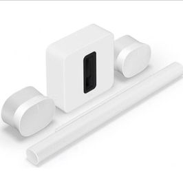 Sonos Ultimate Immersive Set with Arc Ultra Includes Sonos Arc Ultra Dolby Atmos® sound bar, Sub 4, and two Sonos Era 300s (White) Brand New Sealed in