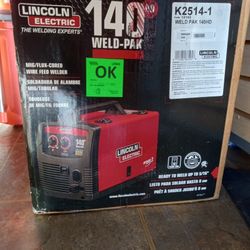 New Lincoln Electric 140 WELD -PAK Brand New 