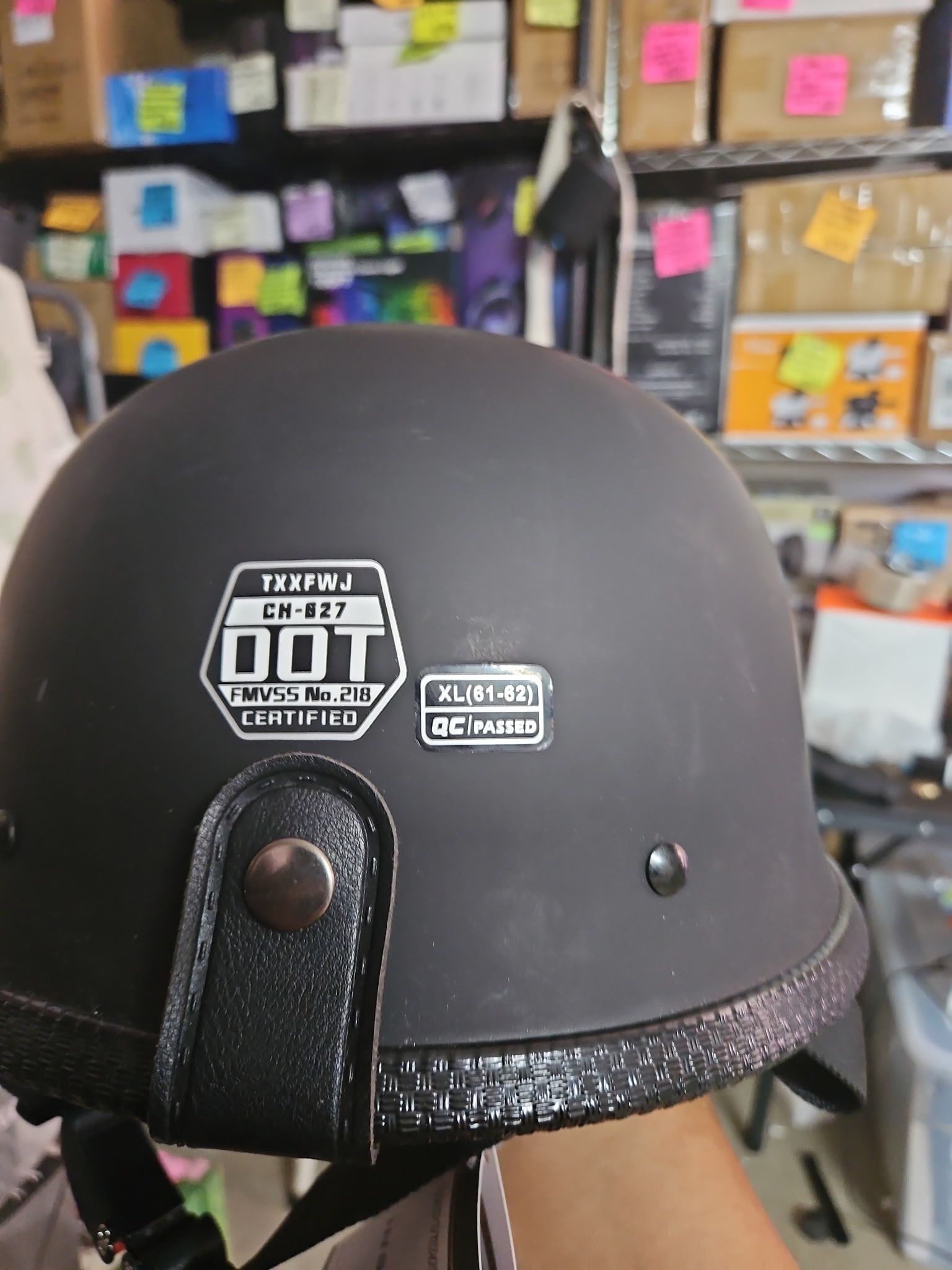 Matte Black Mens Motorcycle Helmet Cl