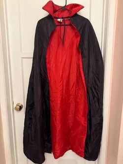 Black and Red Vampire Cape Costume