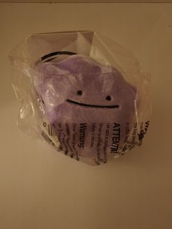 Pokemon Center Official Ditto 4 3/4inch Sitting Plush