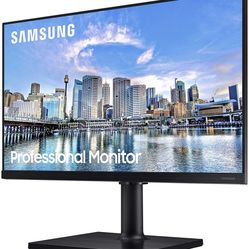 Samsung Business FT452 Series 22 inch 1080p 75Hz IPS Computer Monitor for Business with HDMI, DisplayPort, USB, HAS Stand (F22T452FQN) Black