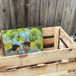 Wooden Record Organizer 