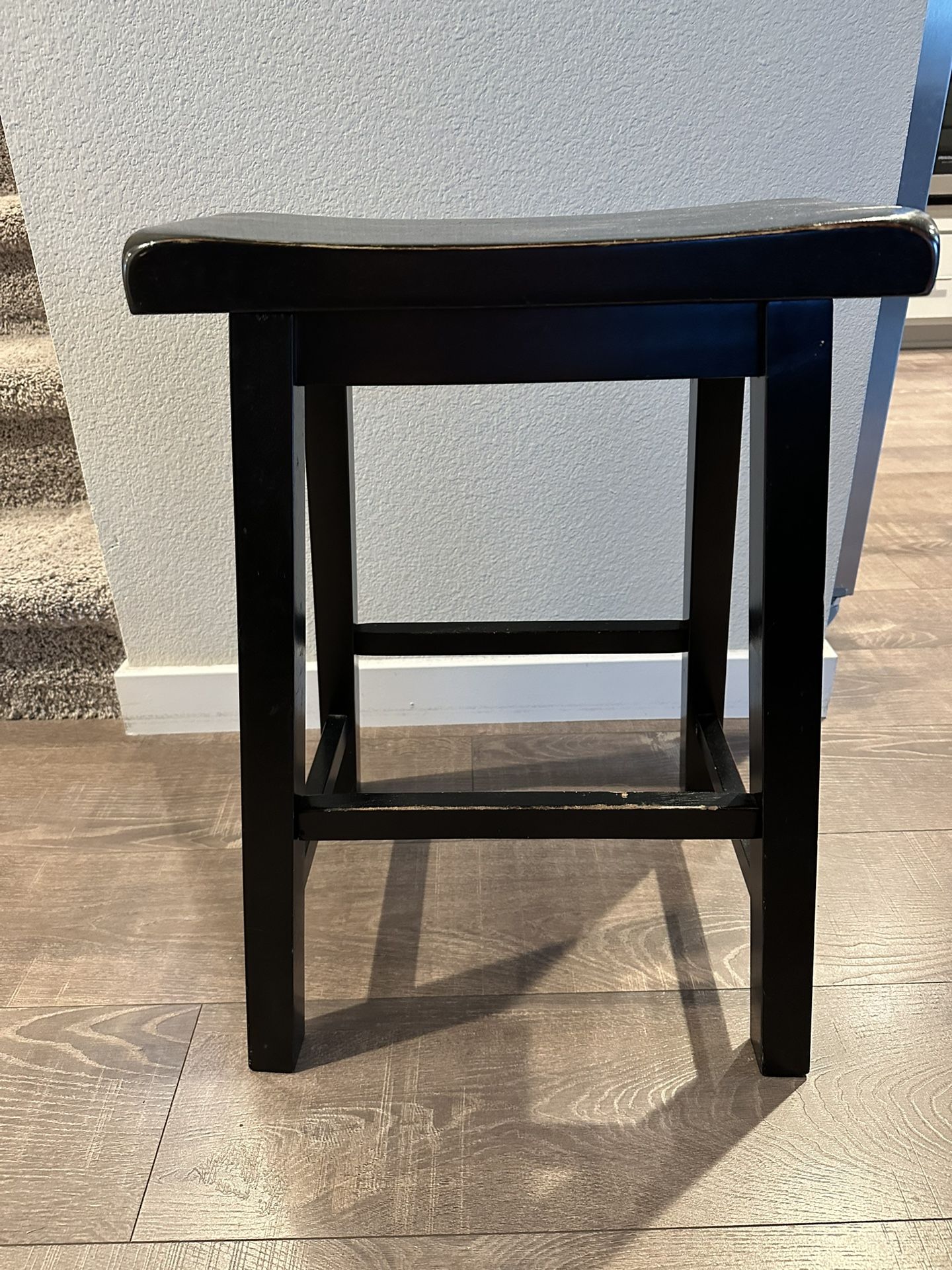 4 Black Bar Stools