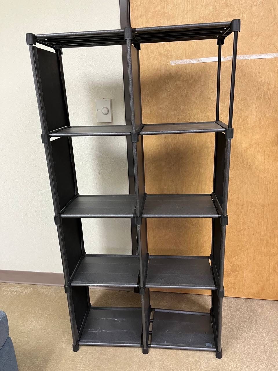 Black Storage Shelves