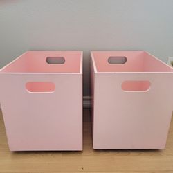 Wooden Storage Bins