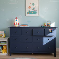IKEA Hemnes Dresser Navy Blue 