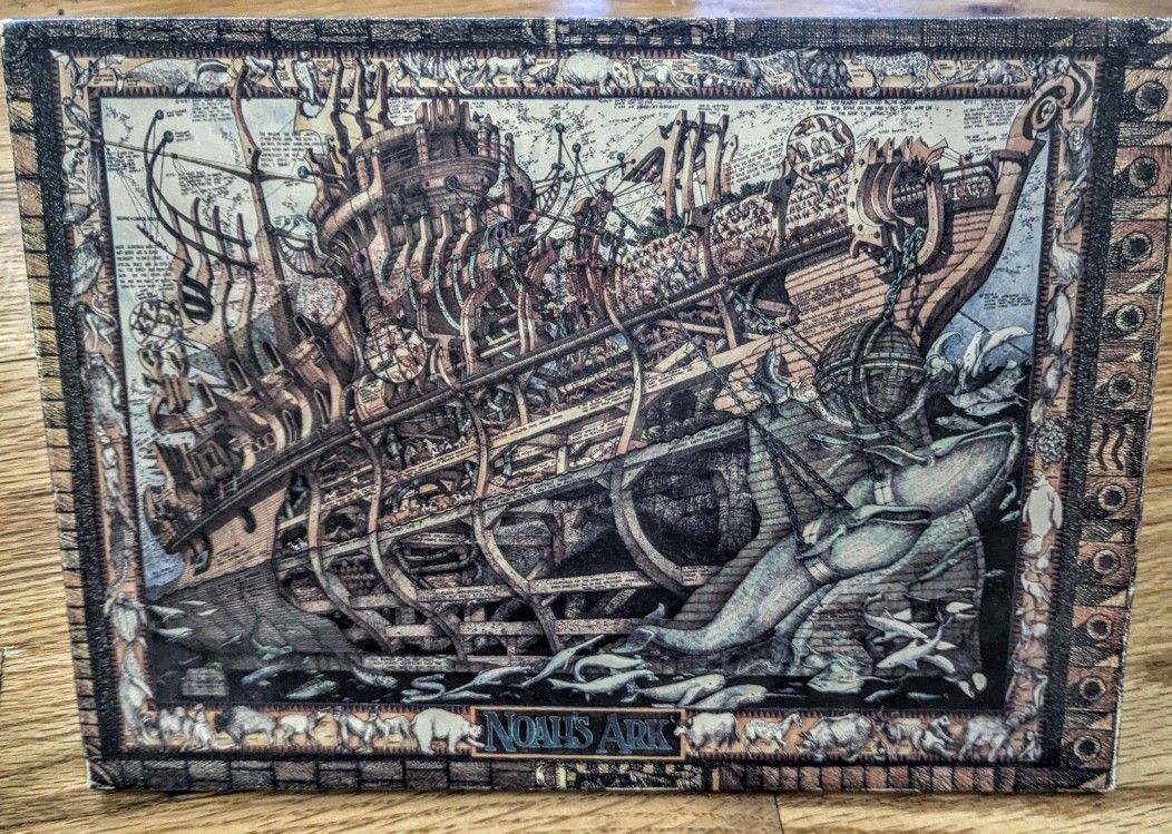 **Vintage BePuzzled Noah’s Ark Buried Blueprints 1000-Piece Puzzle (1993) – Sealed!** 🧩