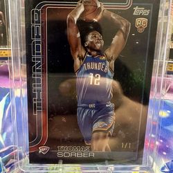 2025/26 Topps Flagship - Thomas Sorber (RC) - #215 Black 1/1