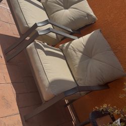 Two Big Patio Chairs