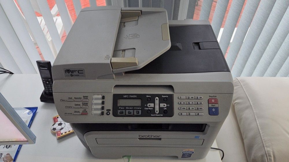 Brother MFC-7440N | Multi-Function Laser Printer with 2 replacement toners.