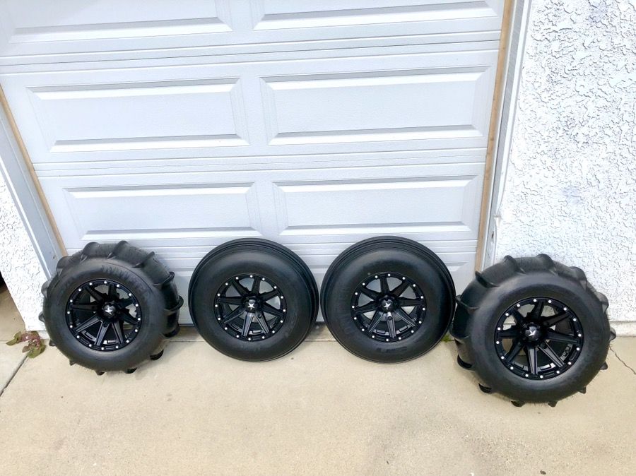 Sand Paddle Tires and Wheels for Polaris RZR, Can Am x3, Yamaha YXZ