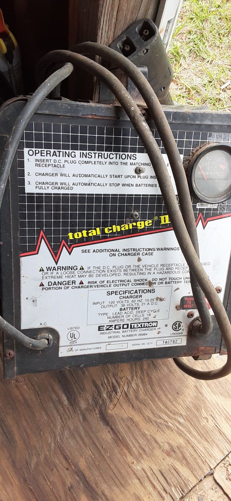 Total Charge!! Ezgo 36 Volt Charger