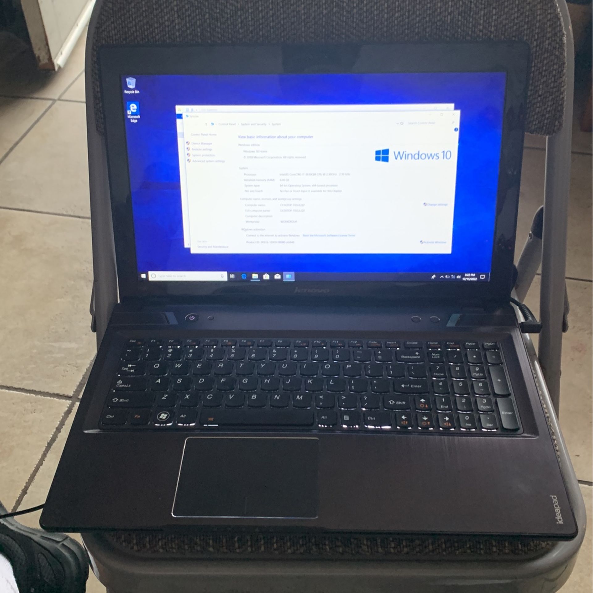 Ideapad Y580 Gaming Laptop 
