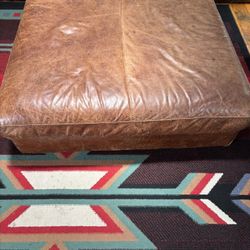Jerome‘s Italian Leather Ottoman