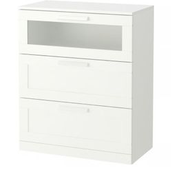 White 3 Drawer Dresser 