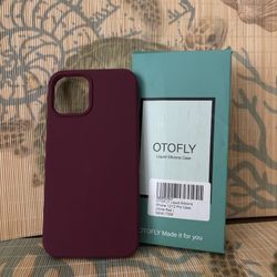 Wine red Liquid Sillicone IPhone 12/12 Pro Case