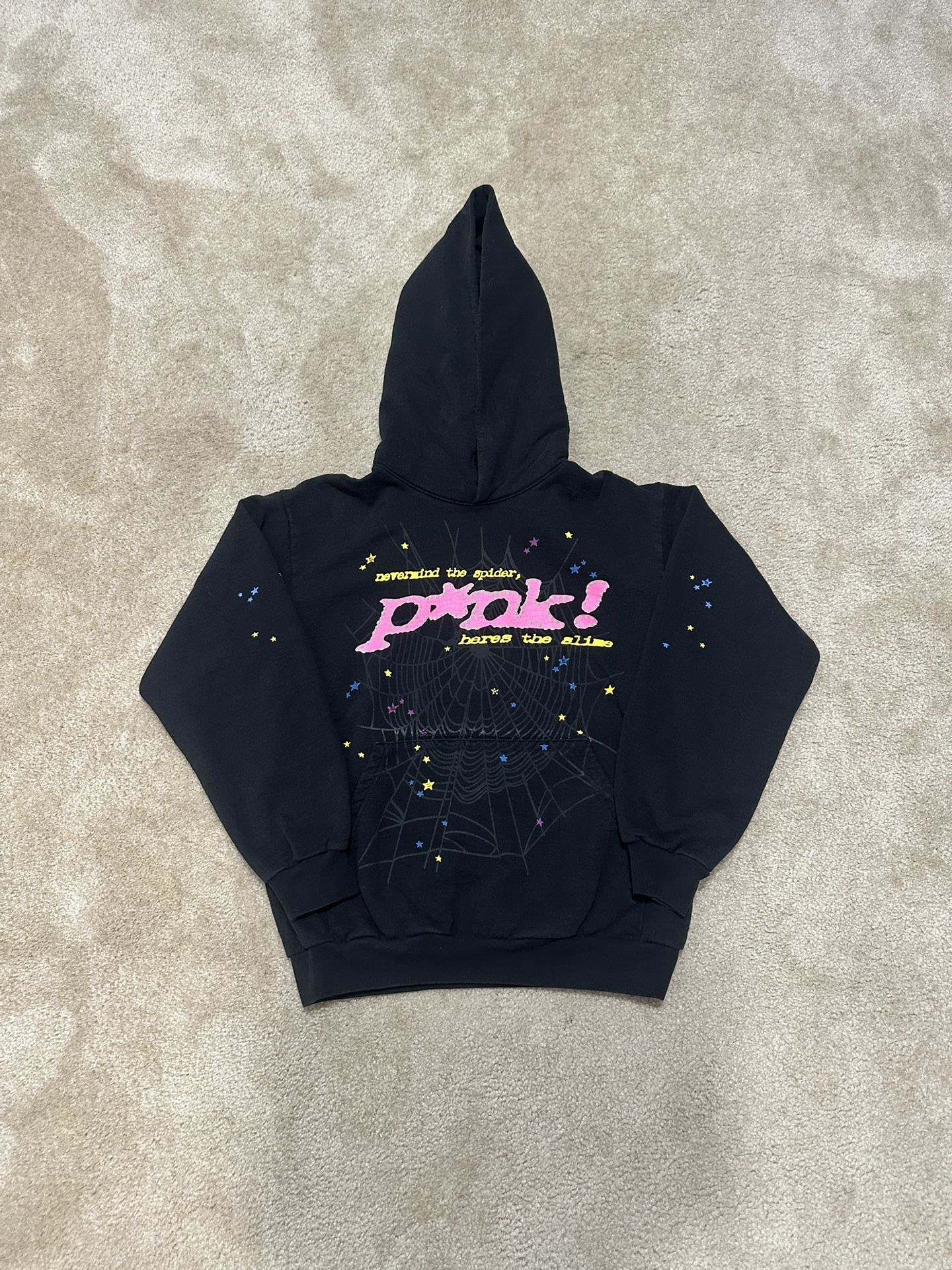 Black/Pink OG sp5der Hoodie