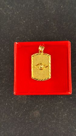 14KT EVIL EYE PENDANT