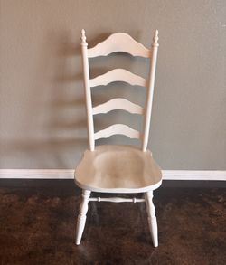Sturdy Wooden Ladder Back Chair