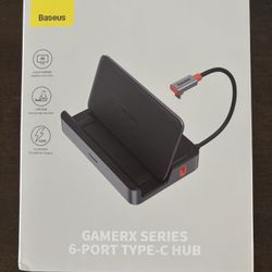 Baseus 6-in-1 Docking Station for Steam Deck/ROG Ally /Legion Go with HDMI 2.0 4K@60Hz, Gigabit Ethernet, 100W PD and 3 USB (New)