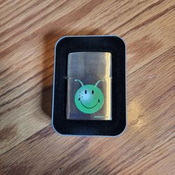 Smiley Martian  Zippo Lighter 